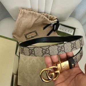 Gucci GG Marmont reversible thin belt